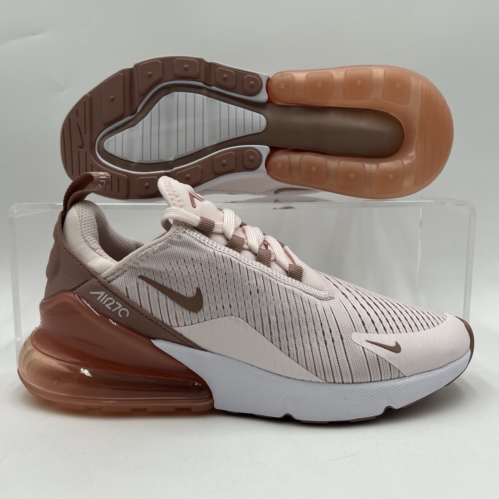 Womens Size 6 Nike Air Max 270 Pink White Trainer Sneakers Hj3222 600 New